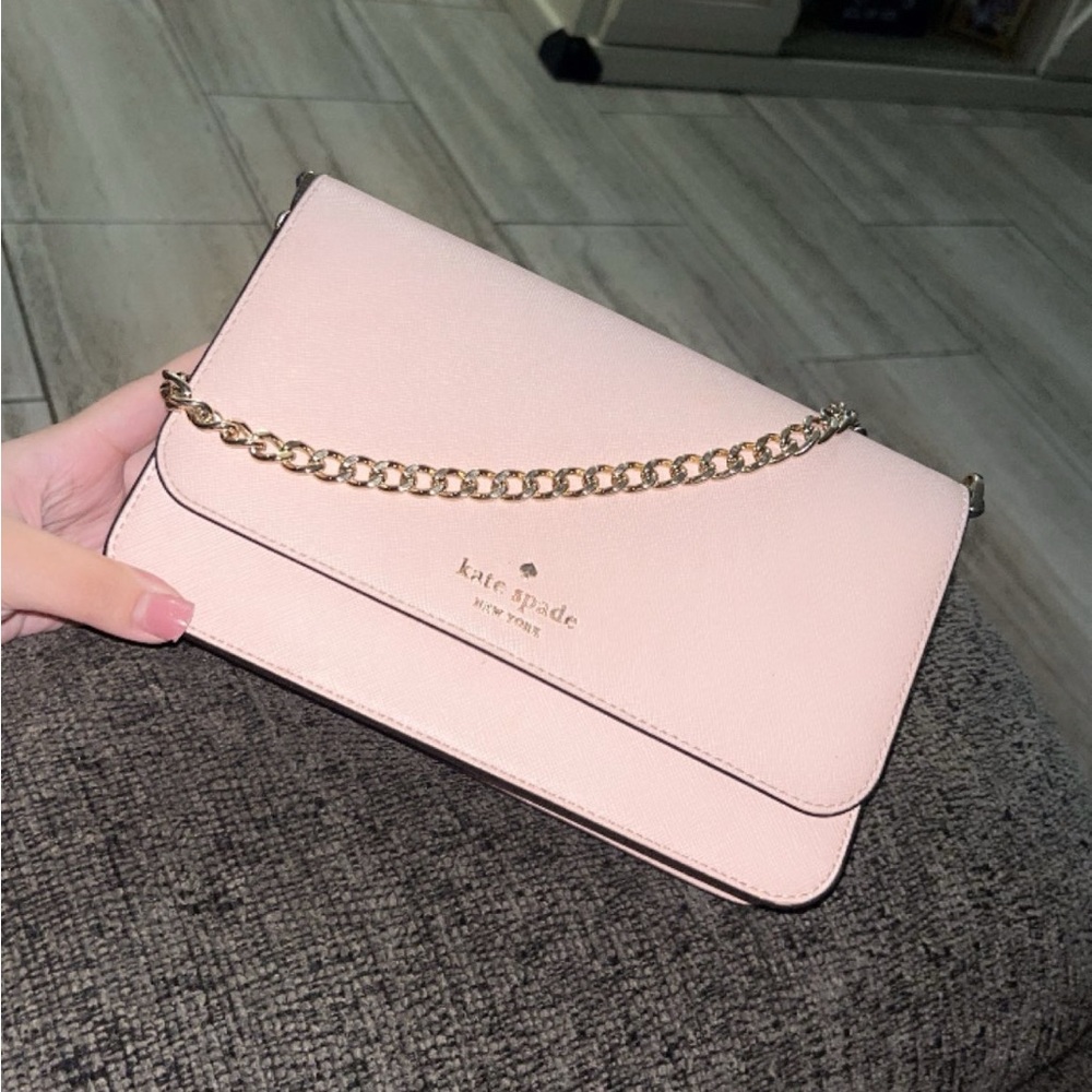 Kate Spade Madison Medium Flap Convertible Crossbody Conch Pink